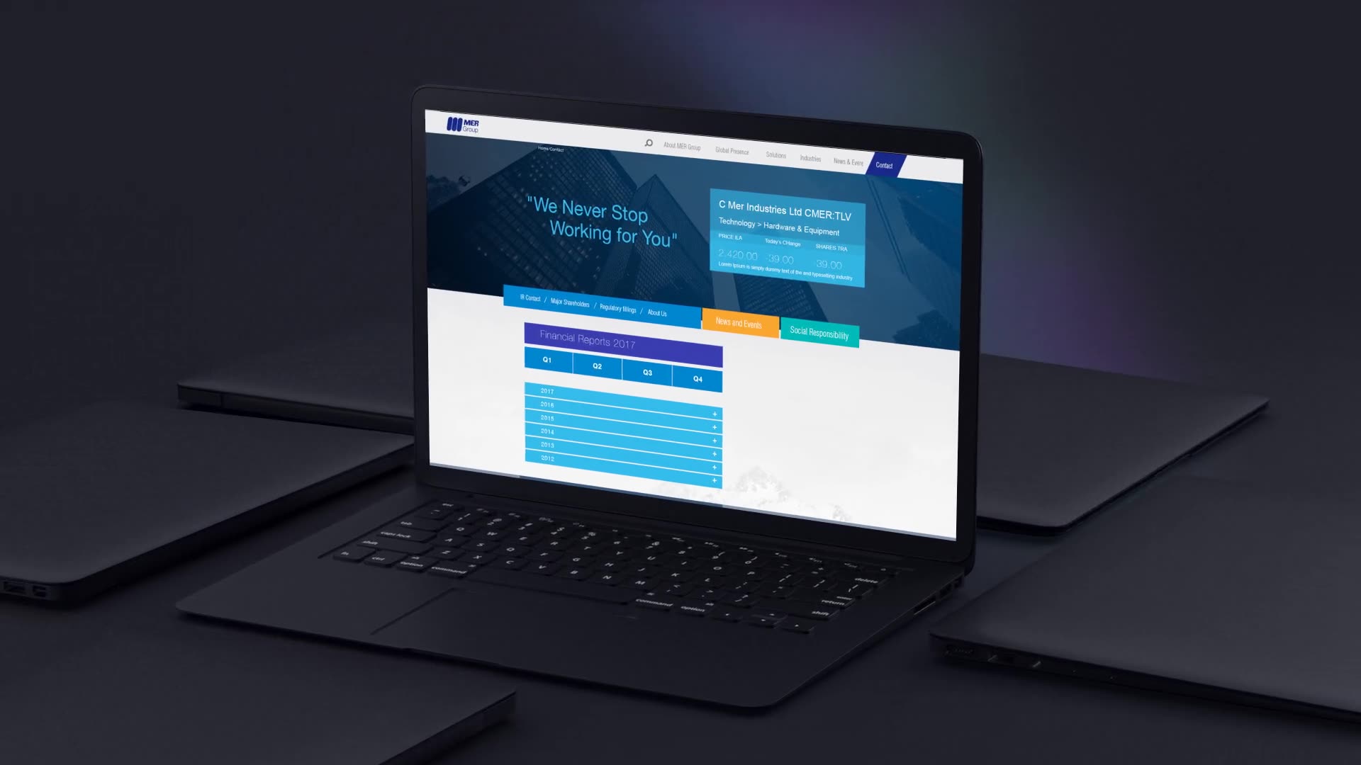 A new responsive website