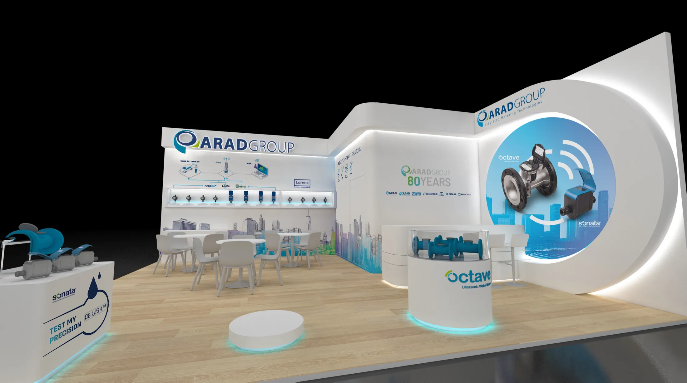 Arad Group exhibition stand, IFAT 2020: 80 years of Arad