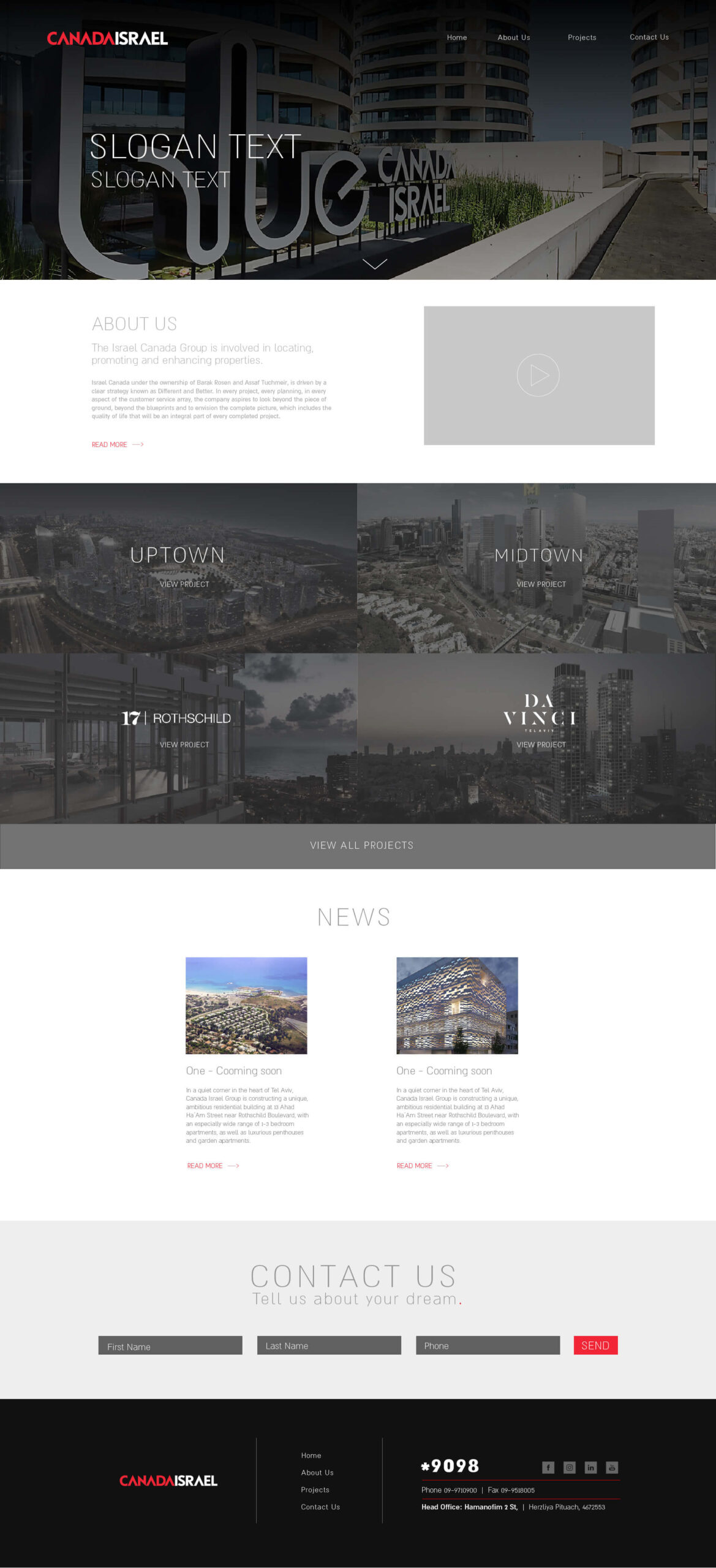 Home page