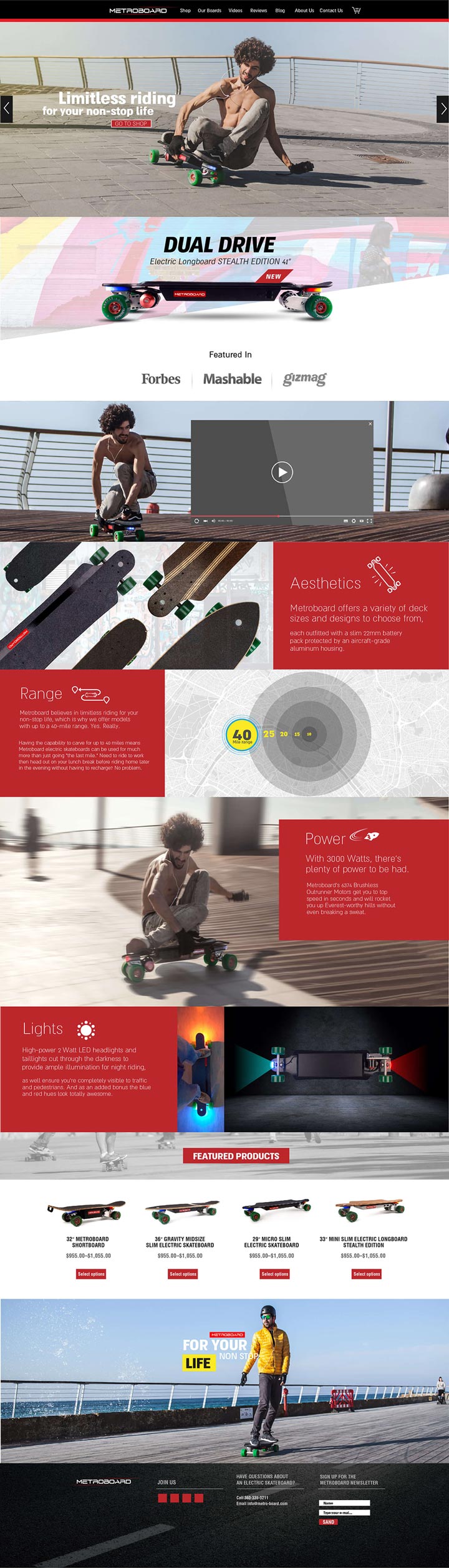 Metroboard 2016 website, home page